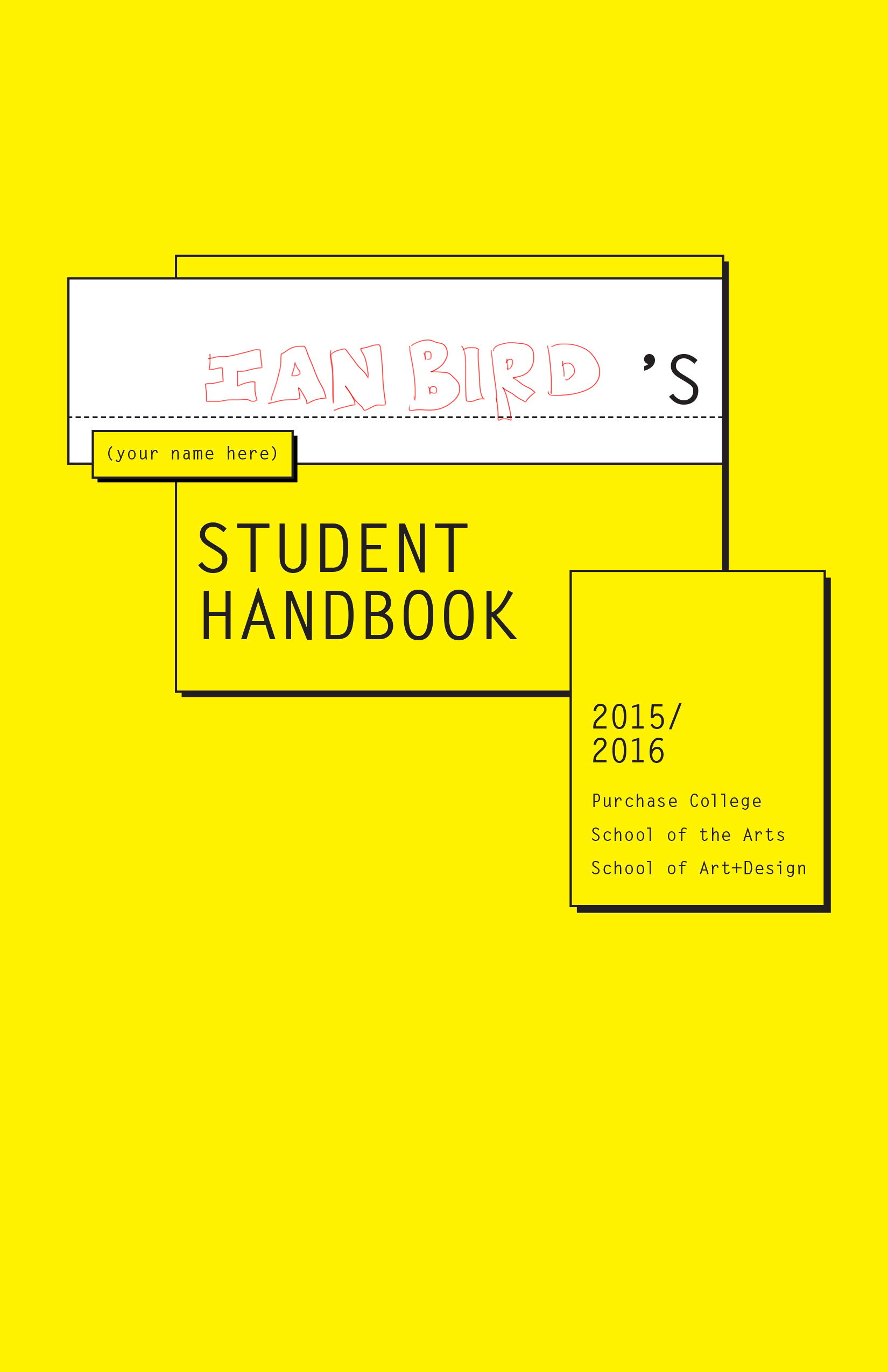 2015-16 SUNY Purchase Student Handbook by CB, ian