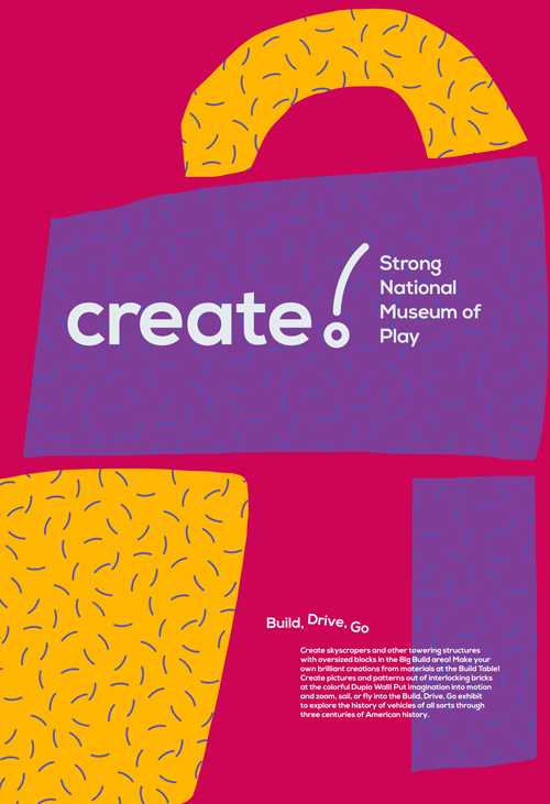 Strong National Museum of Play poster design by CB
