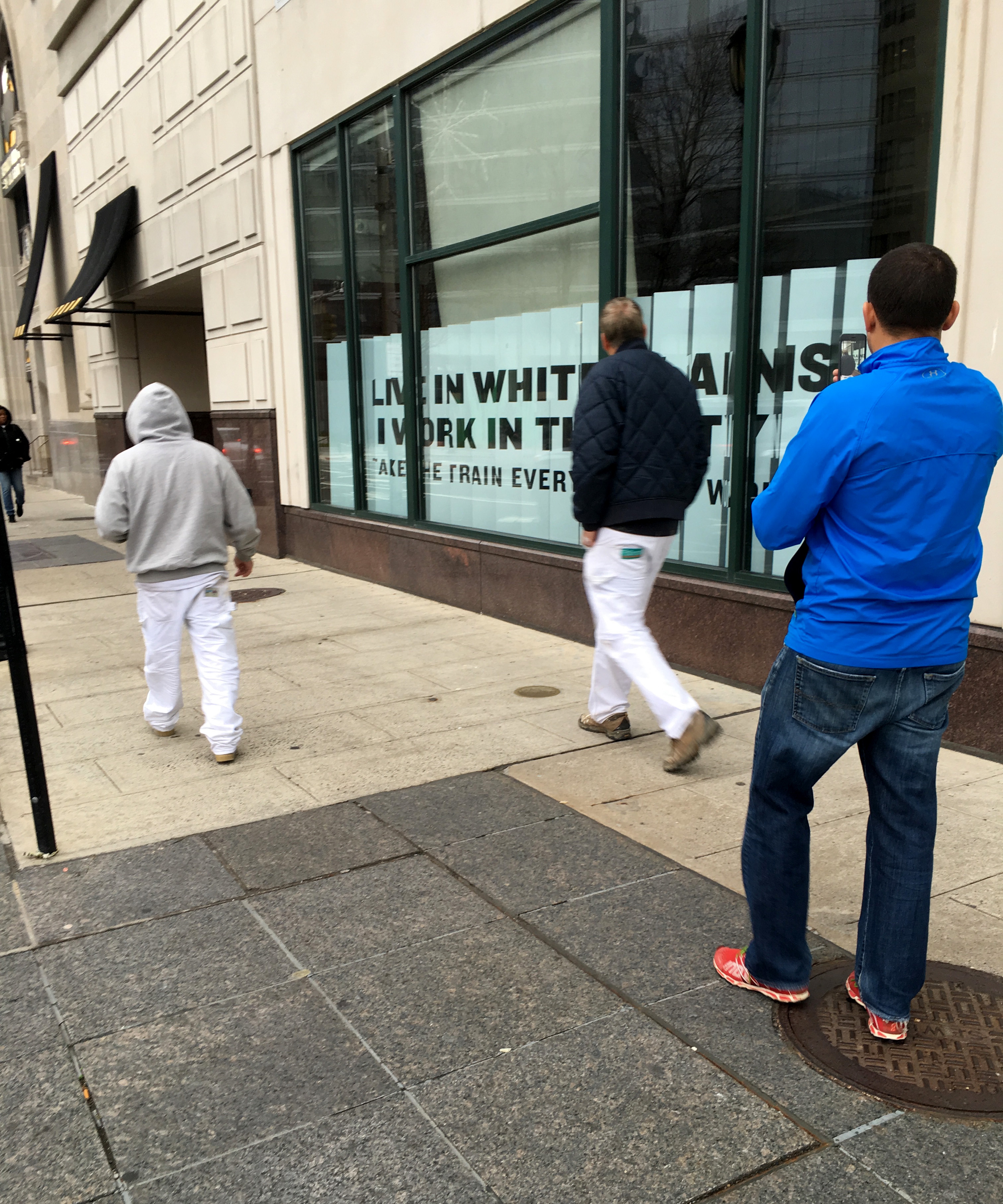 Art in Vacant Spaces by CB, side view